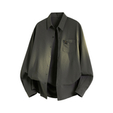 秋季新款泡泡格长袖衬衫男青年商务休闲衬衣男免烫抗皱修身衬衫，男装衬衫，奇怪漫猴工厂店