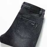 新款小矮个显瘦九分直筒裤牛仔裤男春秋休闲宽松男士裤子男生，男装牛仔裤，奇怪漫猴工厂店