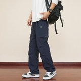 Y.M轻薄皱感工装冲锋裤男秋冬宽松直筒休闲冰丝运动长裤《限价69，男装休闲裤，奇怪漫猴工厂店