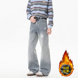 美式ins高街暗黑刺绣修身微喇牛仔裤，男装牛仔裤，奇怪漫猴工厂店