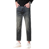 九分牛仔裤男士新款春秋款水洗耐磨弹力直筒九分裤，男装牛仔裤，奇怪漫猴工厂店