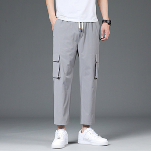 工装裤九分裤男春夏款宽松直筒裤子2025新款夏季薄款多袋休闲裤，男装休闲裤，奇怪漫猴工厂店