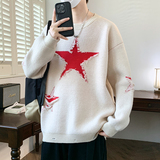 高品质针织圆领男毛衣绵羊绒保暖男女休闲合体毛衣情侣外套，男装T恤，奇怪漫猴工厂店