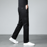 2025新款秋款纯黑色牛仔裤男商务休闲宽松直筒弹力秋季长裤子，男装牛仔裤，奇怪漫猴工厂店