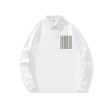 主推纯棉polo衫长袖男士秋季新款翻领高级感宽松透气潮牌T恤男装，男装T恤，奇怪漫猴工厂店