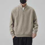 2026年秋款新款半拉链卫衣男款春季潮牌宽松套头立领男士打底衫，男装卫衣，奇怪漫猴工厂店