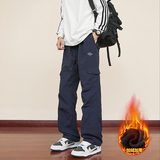 Y.M轻薄皱感工装冲锋裤男秋冬宽松直筒休闲冰丝运动长裤《限价69，男装休闲裤，奇怪漫猴工厂店