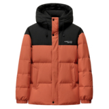 新标羽绒服男加厚短款2025新款冬季撞色时尚连帽男女情侣款外套，男装羽绒服，奇怪漫猴工厂店