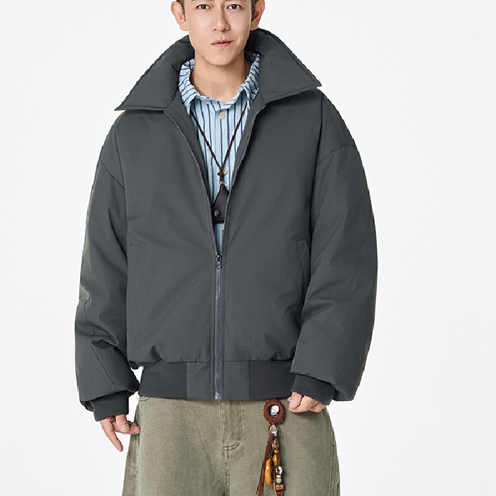 棉服男士2025冬季新款潮牌立领加厚外套冬装防寒服，男装棉衣，奇怪漫猴工厂店