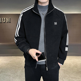 2026新款立领夹克男士春季休闲爸爸装中年男款外套男装春秋季薄款，男装休闲裤，奇怪漫猴工厂店