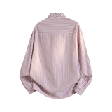 条纹长袖男士衬衫外套上衣服韩版潮流衬衣帅气商务工装休闲，男装衬衫，奇怪漫猴工厂店