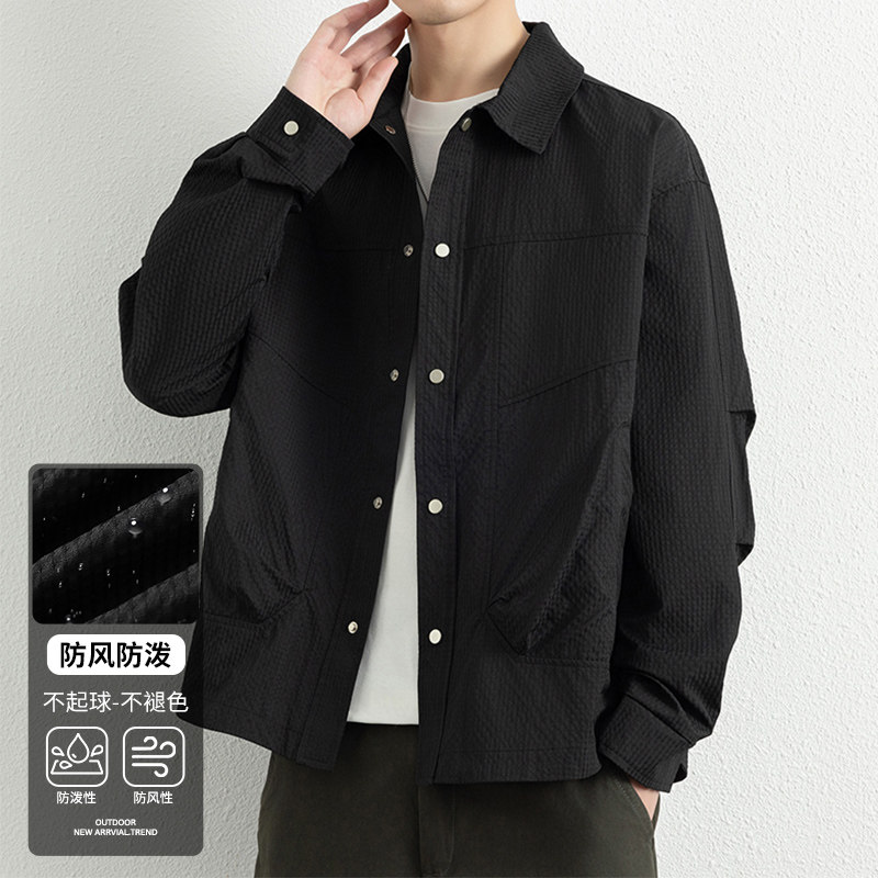 轻户外防风防泼休闲衬衣衬衫夹克，男装休闲裤，奇怪漫猴工厂店