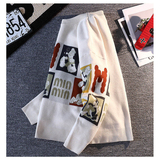 网络趣味情侣撞色毛衣卡通图案针织上衣，男装T恤，奇怪漫猴工厂店