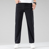 天丝牛仔裤男款夏季薄款潮牌直筒宽松男士冰丝阔腿夏天休闲长裤子，男装牛仔裤，奇怪漫猴工厂店