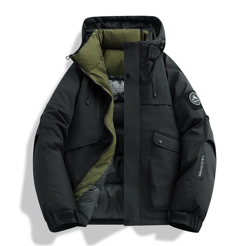 石墨烯棉服冲锋衣2026冬季潮流羽绒棉加厚发热保暖连帽男女同款，男装棉衣，奇怪漫猴工厂店