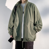 轻量型户外泡泡格防泼立领夹克帅气轻量夹克，男装休闲裤，奇怪漫猴工厂店