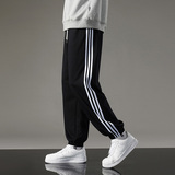 加绒运动裤男款春秋款青少年卫裤2025新款男士裤子加绒休闲裤男，男装休闲裤，奇怪漫猴工厂店