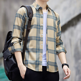 高级感衬衫男士长袖春秋季免烫抗皱帅气白色衬衣修身工装男寸，男装衬衫，奇怪漫猴工厂店