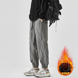 Y.M加绒休闲裤男2026秋冬九分速干运动裤宽松束脚裤《限价79》，男装休闲裤，奇怪漫猴工厂店