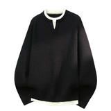 数据假两件套头毛衣，男装T恤，奇怪漫猴工厂店