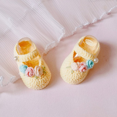 钩针毛线婴儿鞋手工DIY材料包