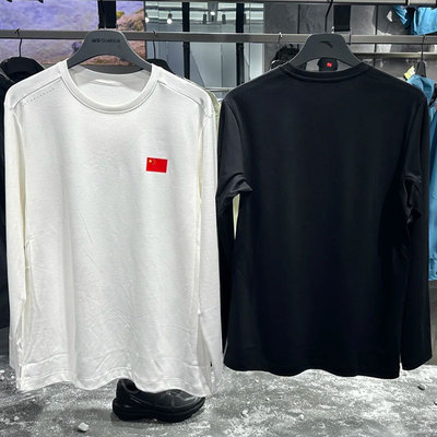 安踏冠军全天候国旗款长袖T恤男