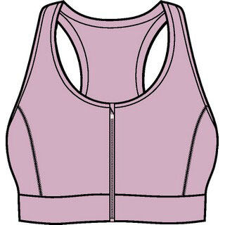 安踏透气运动内衣拉链BRA文胸女