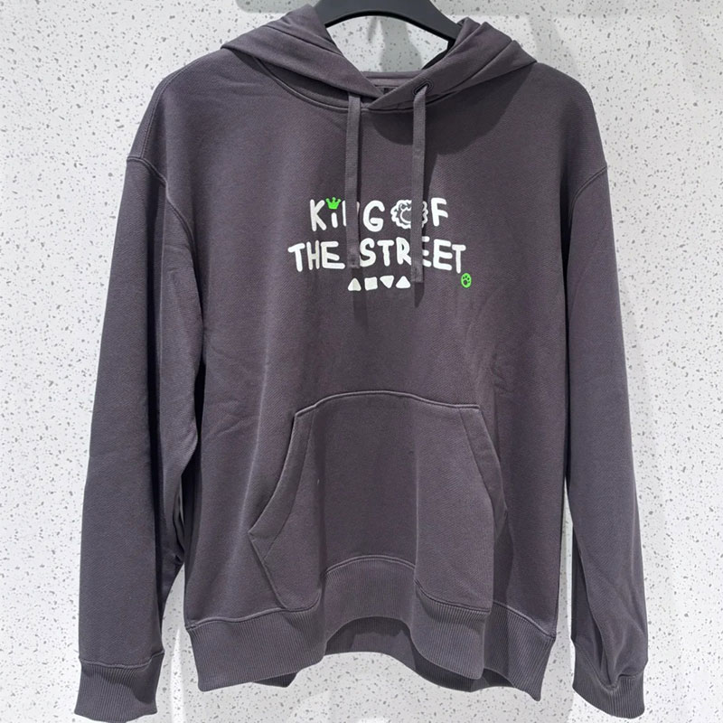 正品安踏加绒保暖宽松连帽卫衣