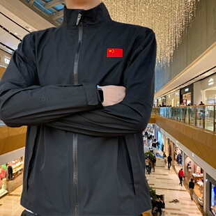安踏冠军全天候梭织上衣男装春秋季国旗款商务休闲外套152530633