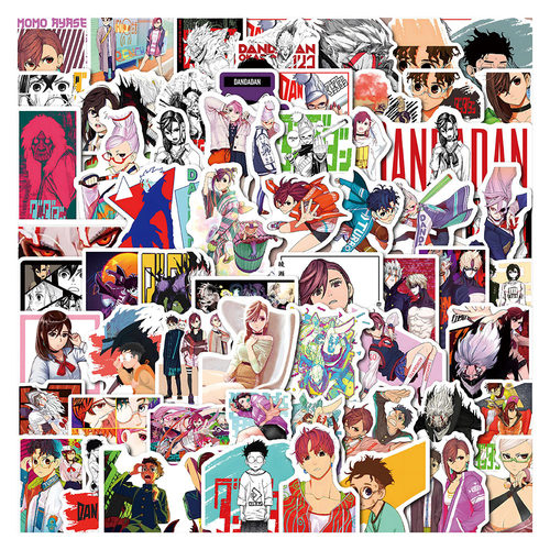 60张DANDADAN卡通贴纸漫画装饰行李箱笔记本手机壳贴画