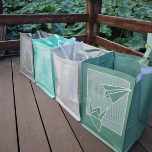 北欧风家用车载宿舍收纳袋脏衣篮玩具衣物收纳包手提购物袋编织袋