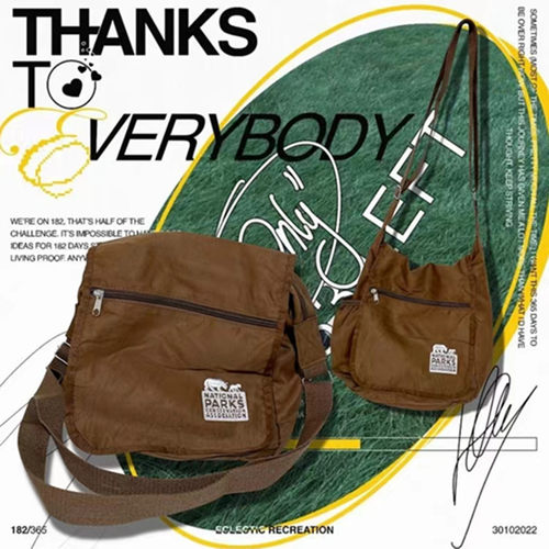 斜挎包涤纶布森系运动轻便