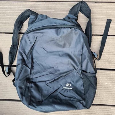 MOOD折叠收纳黑色双肩包骑行背包