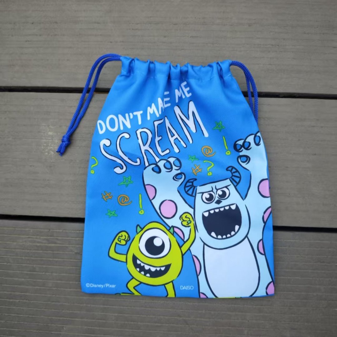 日本大创卡通收纳袋抽绳袋蓝色粉色电器袜子内衣整理袋,收纳整理,其他收纳袋,淘宝优惠券,粉丝福利购,淘宝优惠卷