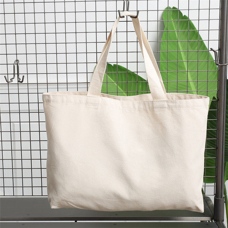 纯白帆布袋环保袋购物袋学生画空白diy单肩包补课手提袋涂鸦绘画