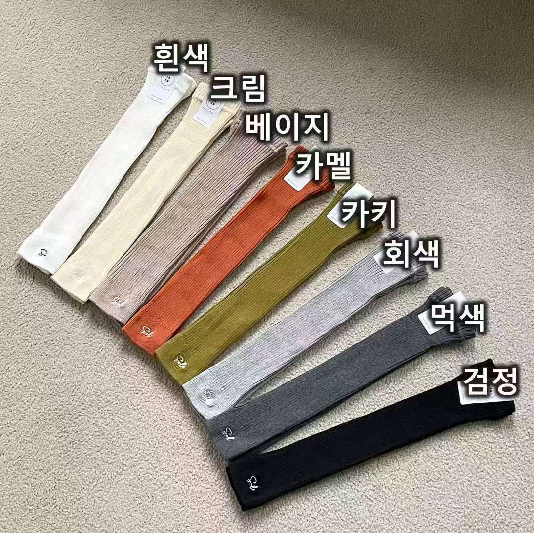 韩国袜套 东大门SAED新款针织刺绣字母四季款腿套 也可以做袖套