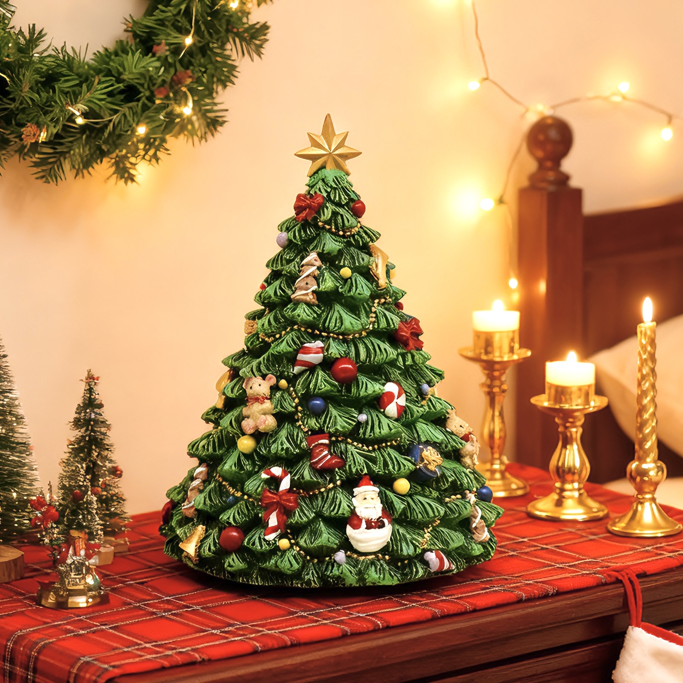 音乐盒圣诞树女孩闺蜜情人节