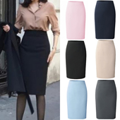 OL职业裙气质工装 半身裙女春夏新款 包臀裙显瘦高腰一步裙中长款 裙