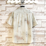 新中式立领盘扣衬衣男士风新风潮男装唐装短袖衬衫7007P40，男装T恤，电商A056