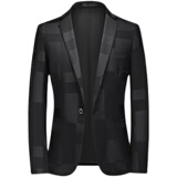 秋季新款男士商务休闲时尚外套修身西服上衣便礼服男装A056P95，男装西服，电商A056