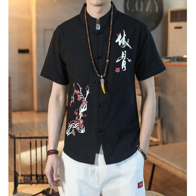 风男短袖衬衫男生衬衣3款合并A056-C140/C141/C142-P33,男装T恤,电商A056