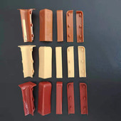 8cm高踢脚线堵头转角塑料配件PVC拐角贴脚线阴阳角阴角接口地脚线