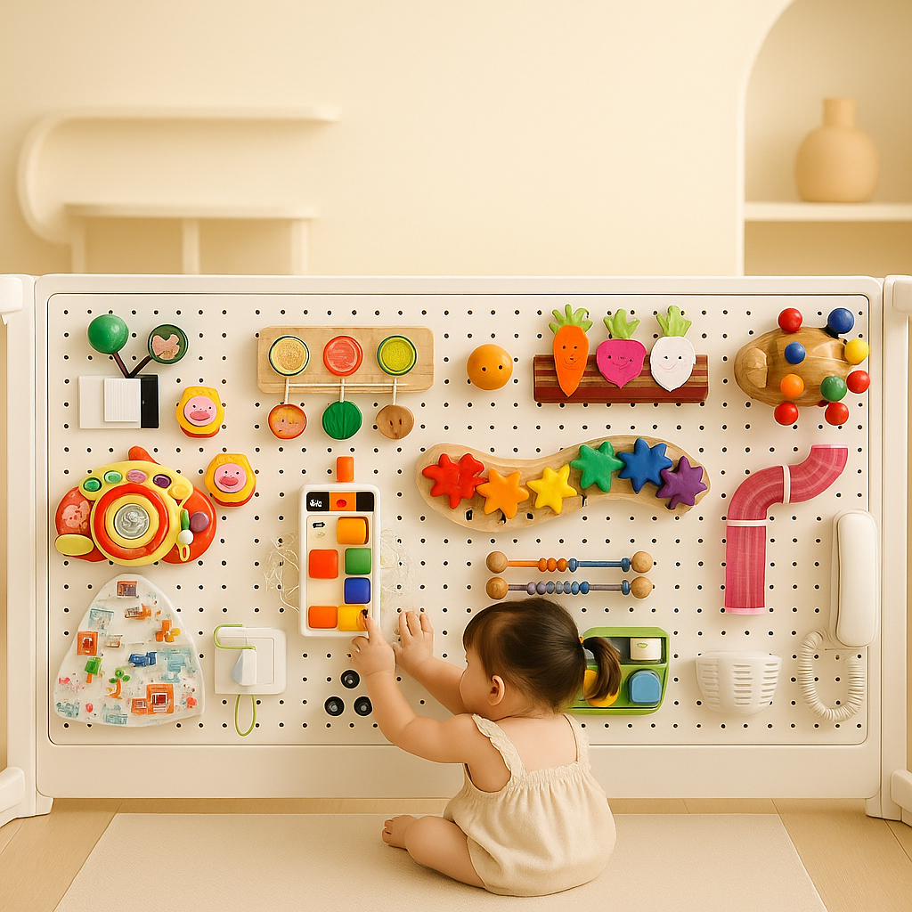 洞洞板忙碌板可DIY蒙氏早教玩具