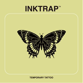 INKTRAP油墨陷阱防水防汗持久ins风草本纹身贴蝴蝶4.1 2.4cm