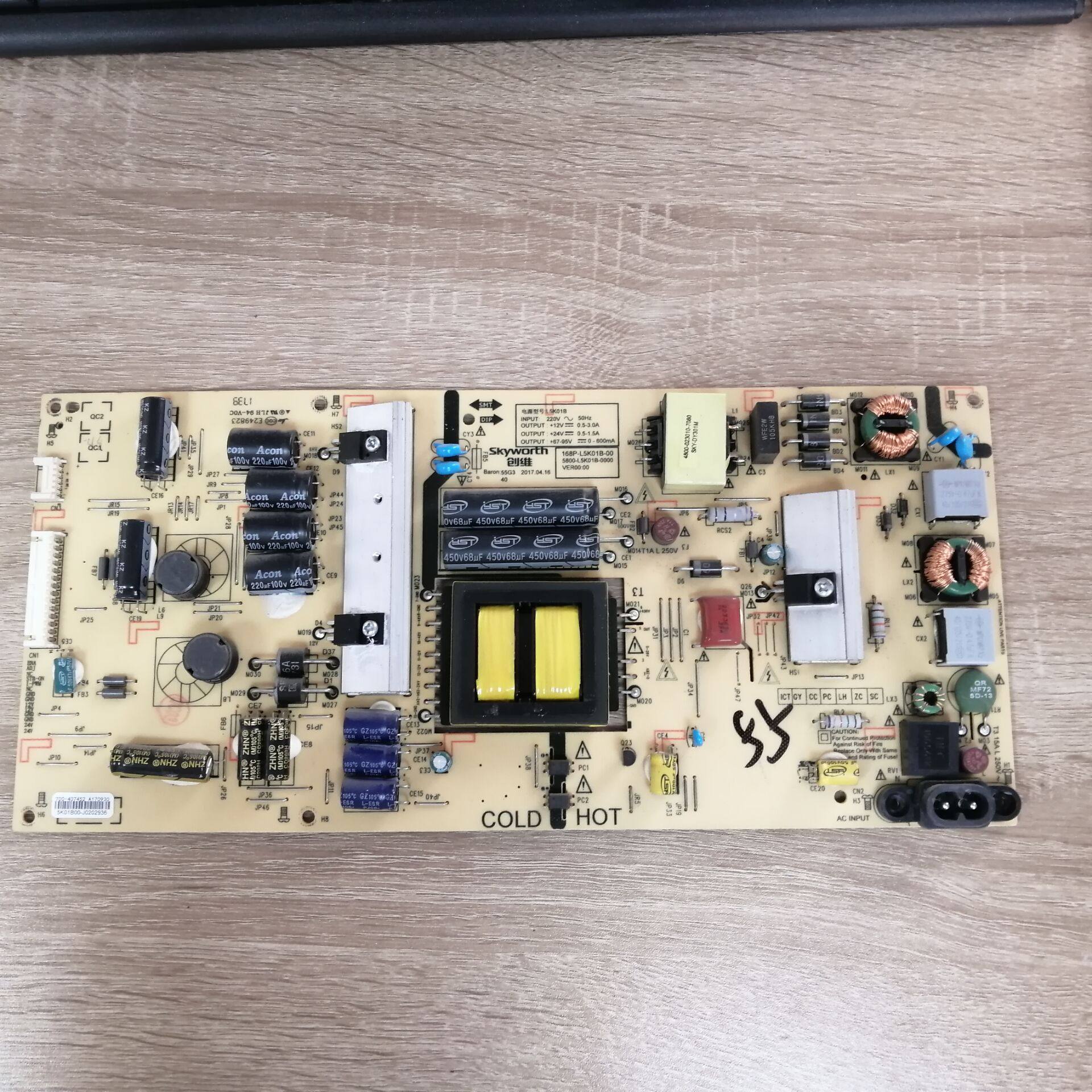 创维55G3电源板168P-L5K01B-0