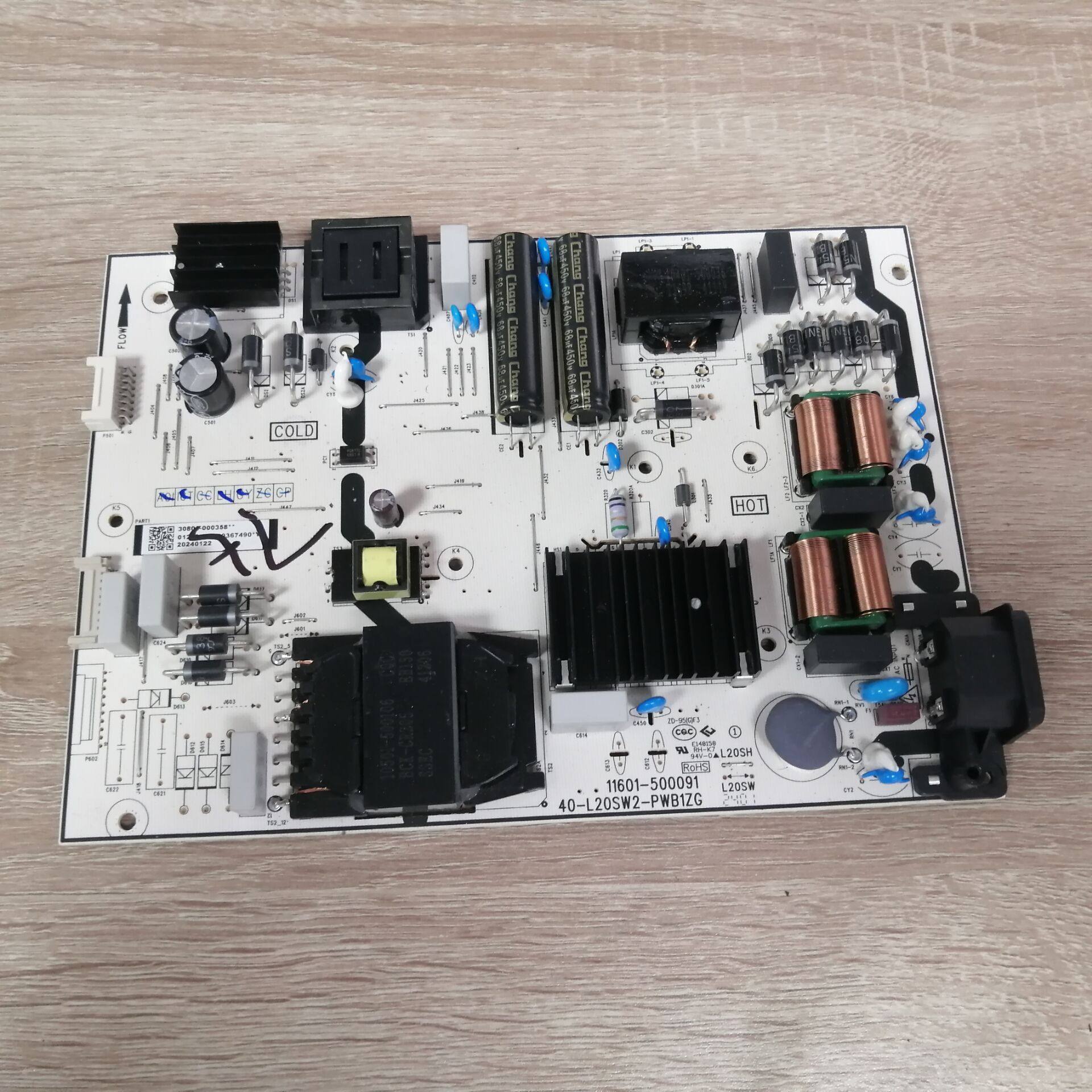 TCL75V6E电源板40-L20SW2-PW