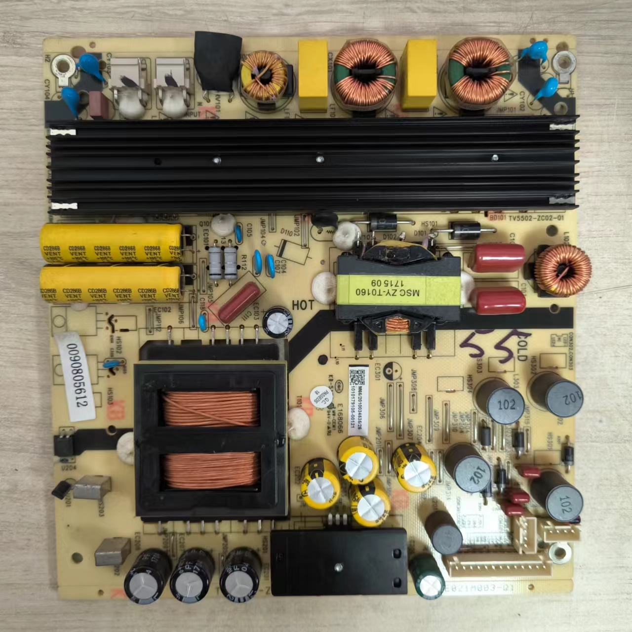 海尔LS55H610N电视电源板