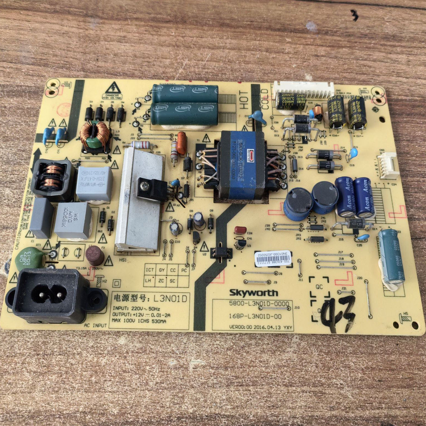 创维43D50电源板5800-L3N01D-00