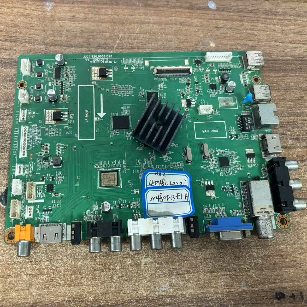 原装长虹LED48C2080I电视机主板JUC7.820.00081526屏M480F13-E1-H