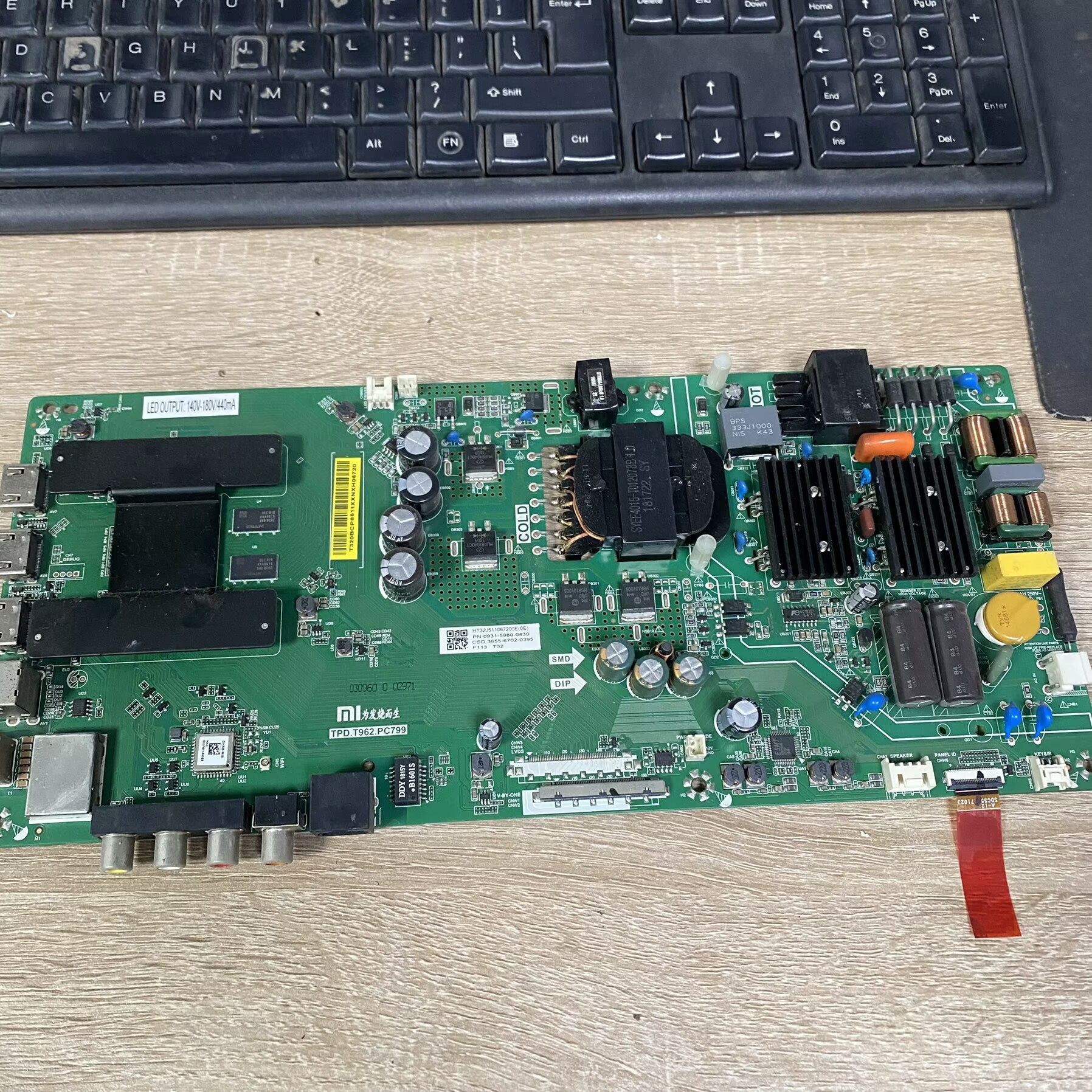 原装小米L55M5-AD电视液晶主板TP